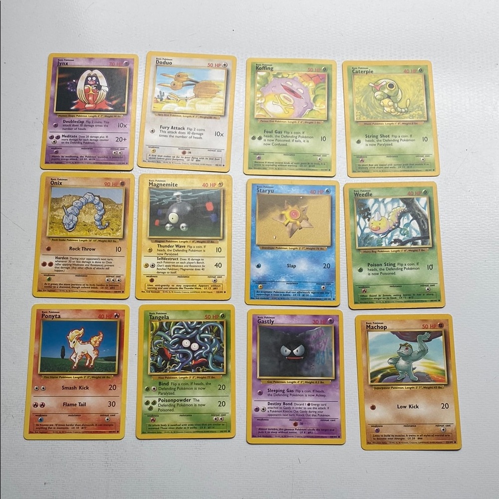 1999 Vintage Pokémon cards
